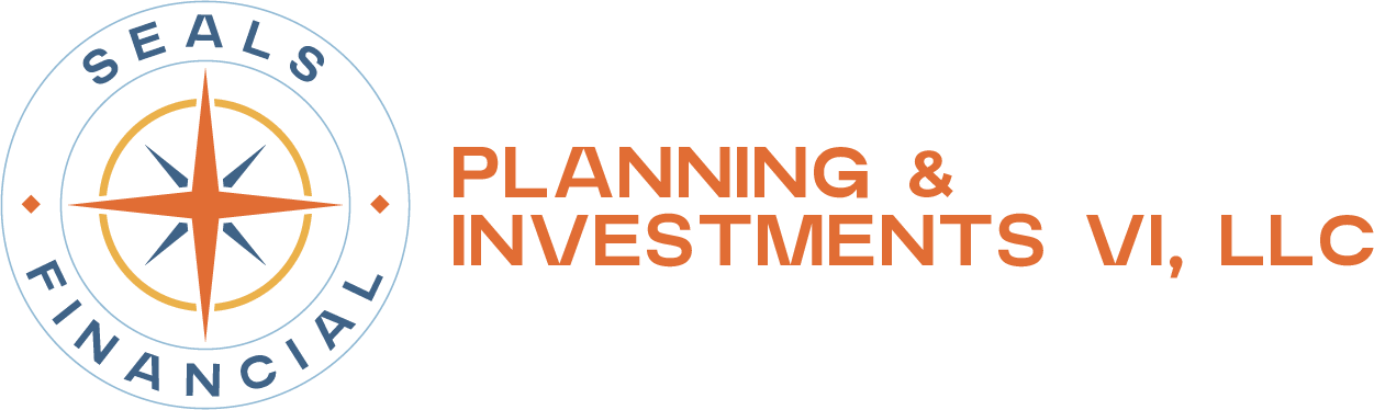 Seals Financial Logo - Compass Star with text that says Seals Fiancial Planning & Investments VI, LLC